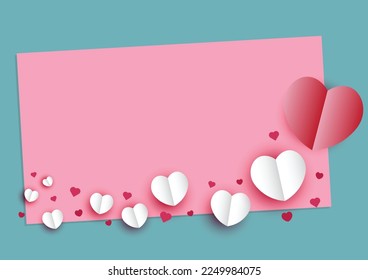 The art of passion design and decoration element, shape, banner, and template symbolizes valentine's celebration of love and romance and a happy holiday on valentines day.