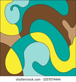 Art pattern green color design
