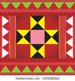 Art of pattern handmade form Thailand lahu group