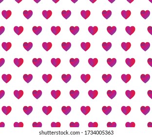 Corazón de patrón de arte sobre fondo blanco. 