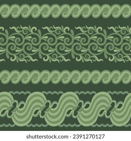 Art patterns that indicate Northeast Asia It is another type of water wave.