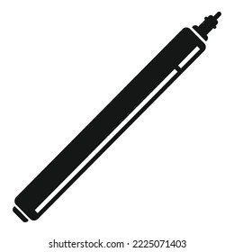 Icono de lápiz de arte vector simple. Herramienta Tinta. Lápiz gráfico