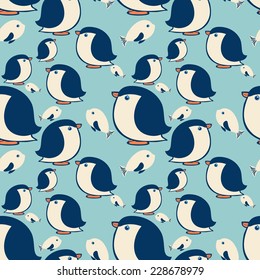 art penguin pattern 