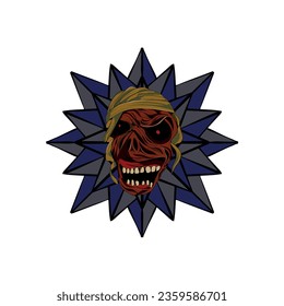 ART PEOPLE POLYGONAL SCARY DESIGN