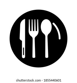 The art of plating. plate marks, spoons, knives and forks. eps 10