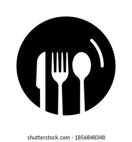 The art of plating. plate marks, spoons, knives and forks. eps 10