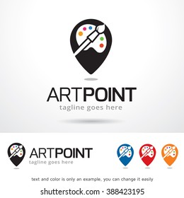 Art Point Logo Template Design Vector