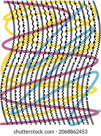 Art poster abstract drawing trendy print