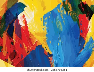 Art  poster with abstract painting design