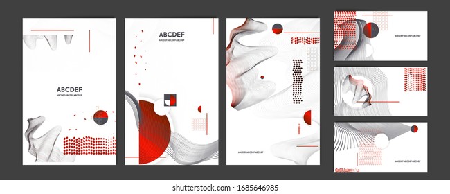 Diseño de afiches de arte Plantillas de estilo japonés para crear invitaciones a líneas de fondo abstracto para el folleto de textura de portada de libros