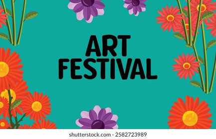  Art poster for art festival vector file download | Any changes can be possible