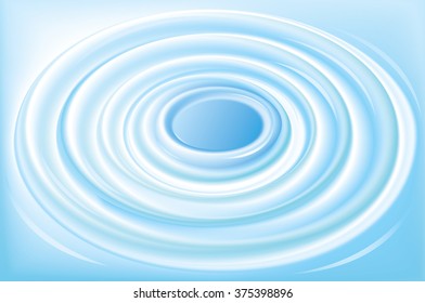Art pure dew glossy cold wavy aqua surge pastel cyan color paint modern fond of clean smooth shiny splash spread. Close-up macro view with space for text in wet spa glowing center in middle of funnel 