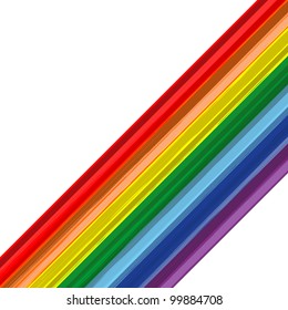 Art rainbow abstract stroke vector background