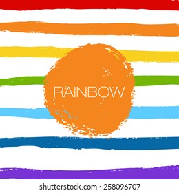 Art rainbow abstract vector background. Colorful background.