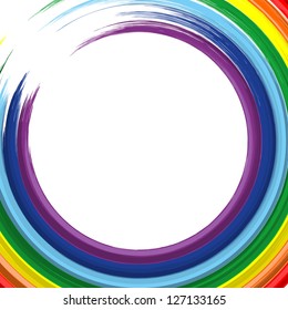 art rainbow abstract vector painting background