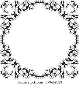 Art renaissance nice frame isolated on white
