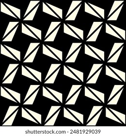 Art of Repeating Geometric pattern. Shape repeated optical illusion patterns of printable vector