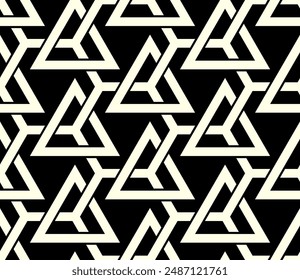 Arte de repetir patrón geométrico. Tangram Formas patrones repetidos Fondo de pantalla de Vector imprimible.