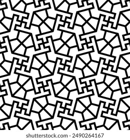 Art of Repeating Geometric patterns. Artistic shapes Seamless pattern background of printable vector.