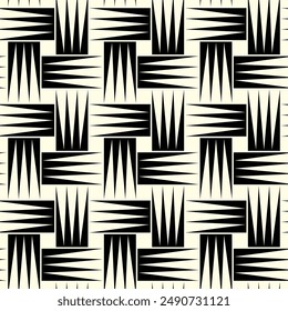 Art of Repeating Geometric patterns. Stencil shapes Seamless pattern background of printable vector.