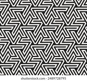 Art of Repeating pattern. Geometric Line Shapes Seamless patterns background of printable vector.