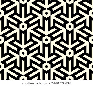 Art of Repeating pattern. Geometric Line Shapes Seamless patterns background of printable vector.