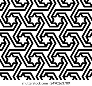 Art of Repeating pattern. Geometric Shapes Seamless patterns background of printable vector.