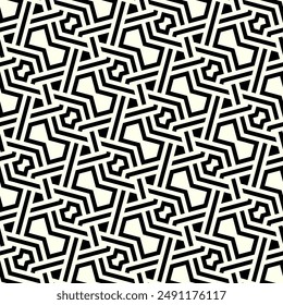 Art of Repeating patterns. Geometric Shapes Seamless pattern background of printable vector.