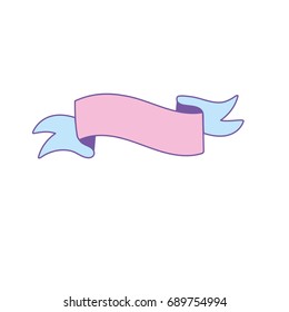 art ribbon decoration design element