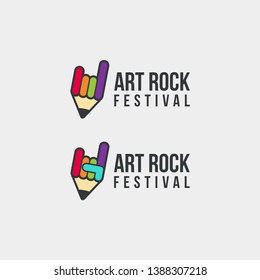 ART ROCK FESTIVAL DUAL MEANING LOGO 