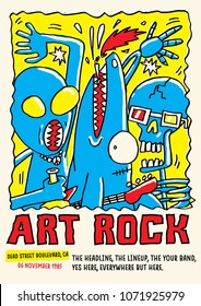 Art Rock Gig Poster Flyer Vorlage