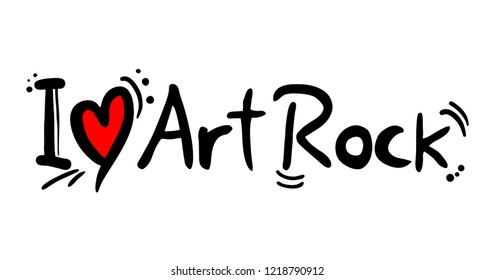 art rock love message