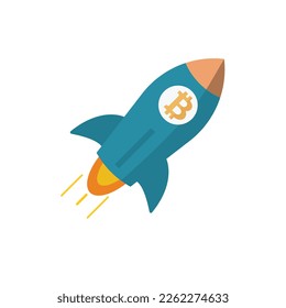 a art of a rocket isolated on white background