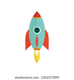a art of a rocket vector illustration isolated on white background