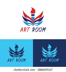 (Art Room) Art Company Logo Design vector templet.
