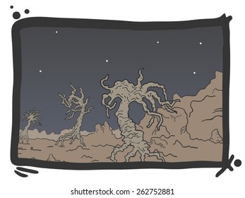 Art scene comic