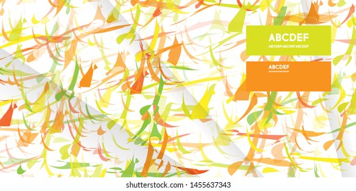 Art scenic vector abstract background. paper texture splashes paint summer autumn color