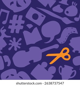Art school abstract shapes and forms contemporary graphic elements
