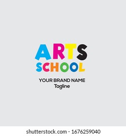Art school logo, Arts School elements design 