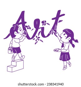 Art school purple