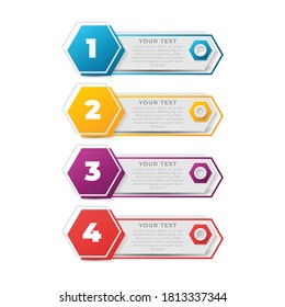 vector de infografía de paso moderno
