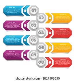 vector moderno de infografía de negocios escalonados