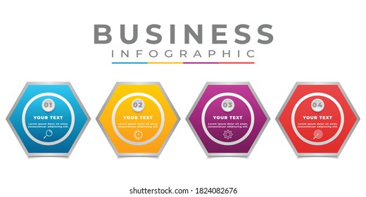 Infografik-Vektorschrittgeschäft 