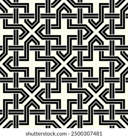 Arte de patrón artístico sin fisuras. Gráfico geométrico Patrones de repetición de Vector imprimible.