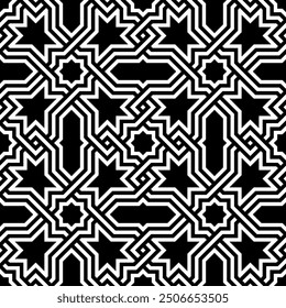Kunst des nahtlosen künstlerischen Musters. Modernes geometrisches Design Wiederholte Muster druckbarer Vektorgrafiken.
