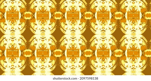 Art seamless colored ornament. Seamless colored pattern. Vector illustration