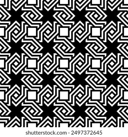 Arte de patrones decorativos sin fisuras. Formas geométricas Patrón de repetición de gráfico de Vector imprimible.