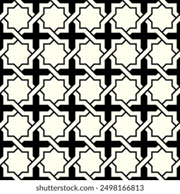 Arte de patrones decorativos sin fisuras. Formas geométricas Patrón de repetición de gráfico de Vector imprimible.