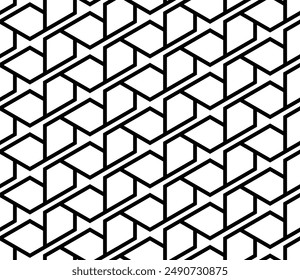 Art of Seamless Geometric patterns. Stencil shapes Repeating pattern background of printable vector.