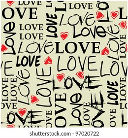art seamless hearts background